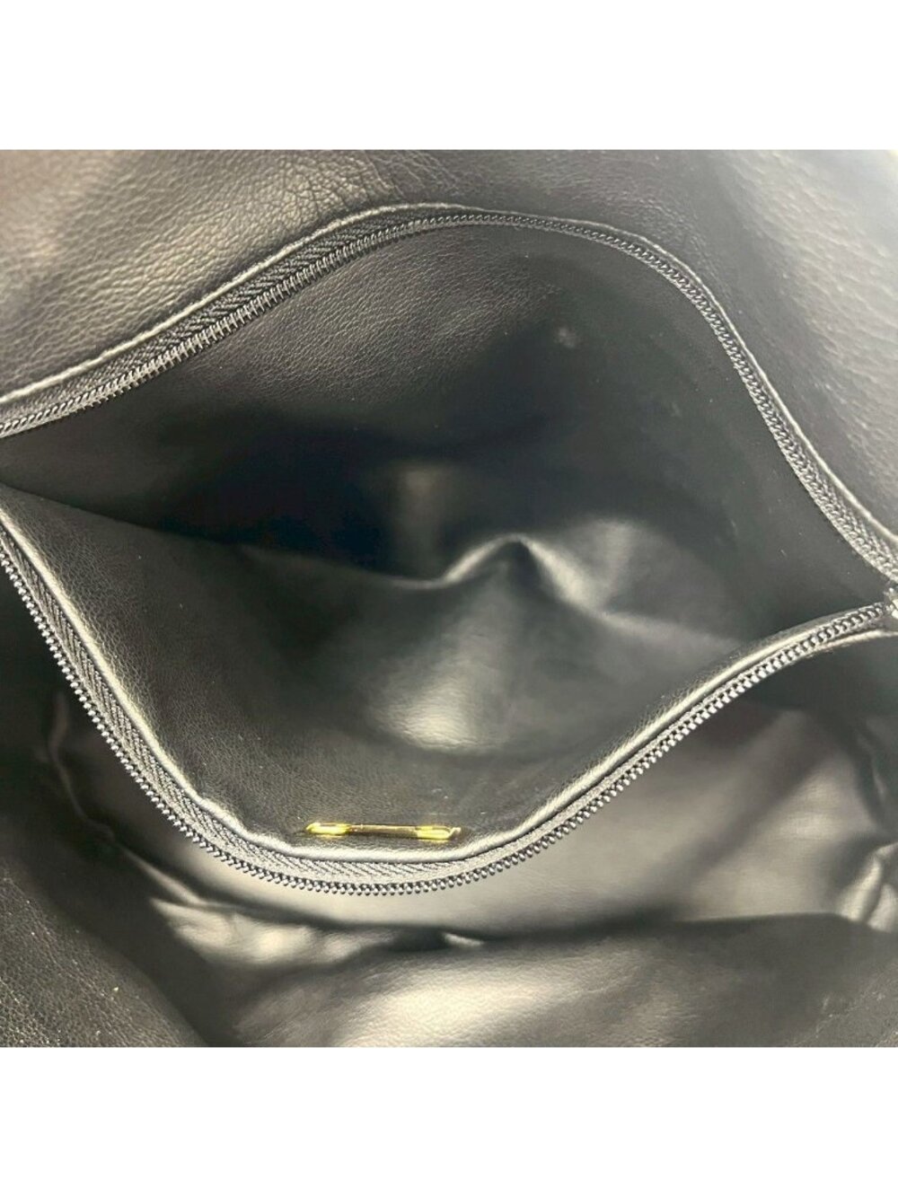 Dior Vintage CD Logo Leather Tote Shoulder Bag Black - Picture 10 of 10